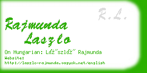 rajmunda laszlo business card